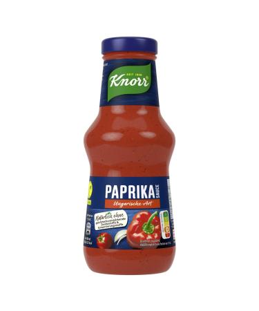 Knorr Paprika Sauce Hungarian Style delicious barbecue sauce without flavour enhancers and preservatives 250 ml