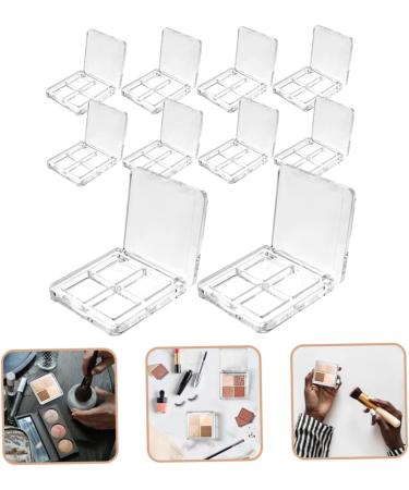 NOLITOY 40 Pcs Boxes Eye Shadow Box Highlighters Irish Accessories for Women Empty Eyeshadow Pallets Palette 6x6cmx4pcs Transparentx4pcs - Buy Online on GoSupps.com