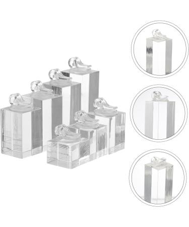 Zerodeko 1 Set 7pcs Ring Display Stand Show Rack Finger Ring Display Base Ring Storage Tower Jewelry Rings Clear Display Stand Jewelry Riser Stands Ring Holder Acrylic Accessories - Buy Online on GoSupps.com