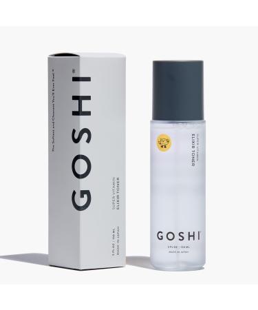 GOSHI Super Vitamin Elixir Toner for All Skin Types 5 fl. oz - Nourishing Face Toner Spray Infused with Vitamin E, Cold-Pressed Sesame Oil, Wild Thyme and More Plant Extracts - Made in Japan