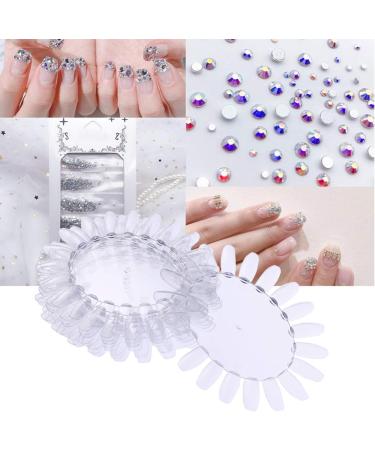 Minkissy Sunflower Nail Stickers - 30pcs Acrylic Nail Art Display Map | Perfect for Salon & DIY | Transparent Nail Polish Stand - Buy Online on GoSupps.com