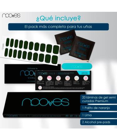  NOOVES NOOVES Nails Premium Semi-Cured Gel Nail Polish Dark Green - Buy Online on GoSupps.com