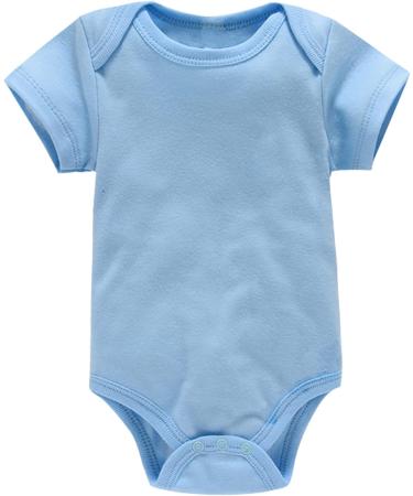 Bestele Baby Bodysuits Short Sleeve Cotton Onesies Rompers for Newborn Boys and Girls | 3-6 Months - Buy Online on GoSupps.com