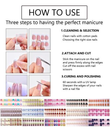 Ruarby Acrylic Press on Nails Almond Fake Nails Colorful Striped Glues on Nails False Nails Stick on Nails for Women Girls - Buy Online on GoSupps.com