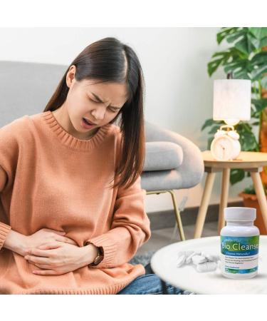 Bio Cleanse 60 Capsules: Cleanse Gastrointestinal Tract, Reduce Gas, Bloating & Discomfort - Buy Online on GoSupps.com