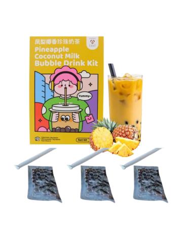 Tokimeki Bubble Tea Kit 255g - Make Delicious Pineapple Bubble Tea at Home | Hot or Cold | Heartforcards Shipping Protection - Buy Online on GoSupps.com