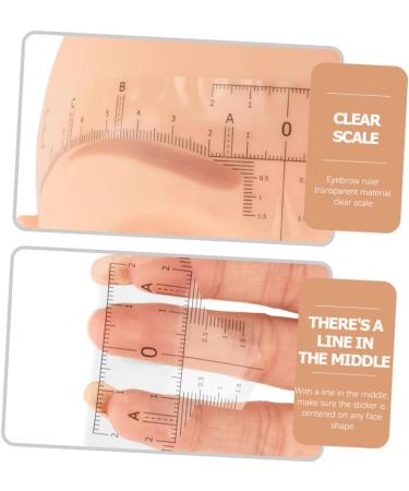 HAPINARY 50pcs Leveling Eyebrow Ruler Eyebrow Line for Measurement Marker Eyebrow Ruler - Buy Online on GoSupps.com