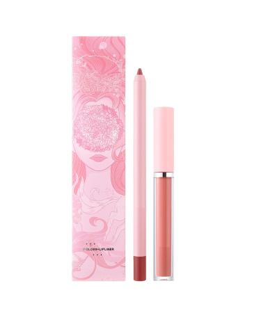 Raxove matte lipstick and lip liner set velvety non-fading waterproof makeup kits lip makeup kit lip color lip liner lip liner pens