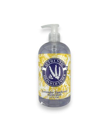 Island Lavender | Lavender Sunflower Liquid Soap | 16 Oz. | Moisturizing Hand Soap with Lavender Essential Oil & Sunflower Oil | Gentle Sulfate-Free Cleanser | Made in the USA