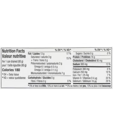 Clover Leaf Brisling Sardines in Olive Oil - 106g 12 Count - Canned Sardines - Canned Fish - Excellent Source Of Protein - 16g Of Protein Per 80g Serving Drained - Source Of Omega-3 - Source Of Iron - Source Of Vitamin D - Source Of Calcium - Buy Online on GoSupps.com
