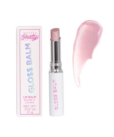 Petite 'n Pretty - Glo Balm for Kids  Children  Tweens and Teens - Lightweight & Non Toxic Glossy Lip Balm that's Made in the USA (Bank on Pink)