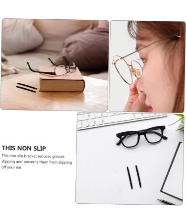 Lurrose 120 pcs Glasses Slippery Foot Cover - Slipproof Elastic Comfort Glass Holder & Earring Pebble Gel - Replaceable Black (4stk) - Ideal for Glasses Grip & Brake Pipe Use - Buy Online on GoSupps.com