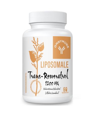 Liposomal Trans -Reseratrol Resveratrol capsules - high -dose 1200mg Premium Trans Resveratrol per portion 98% purity from the Japanese perennial knotle |60 capsules 60 pieces (1 pack) - Buy Online on GoSupps.com