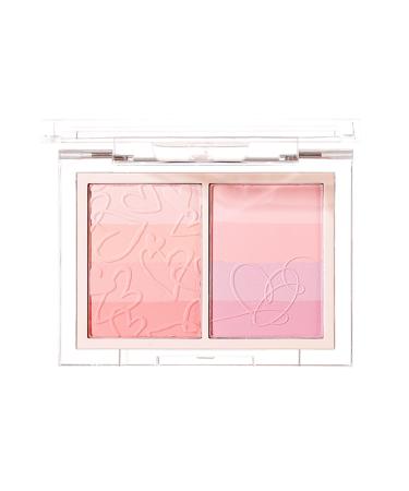 Face Blush Palette - 8 Blendable Shades - Purple Cheek Blush - Highly Pigmented - Long Lasting - For Face - Fresh Blush - Expand/Contract/Brighten Skin