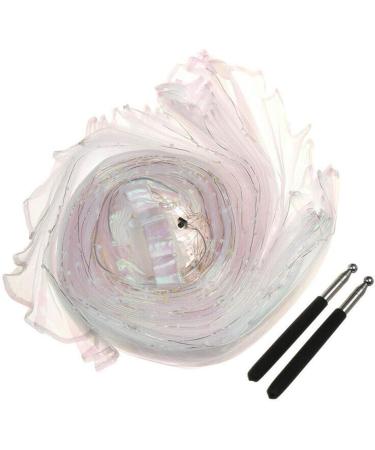 LED Isis Wings Glow Costume | Large Belly Dance Wings with Sticks | Carnival Halloween Performance Clothing (White) - Buy Online on GoSupps.com