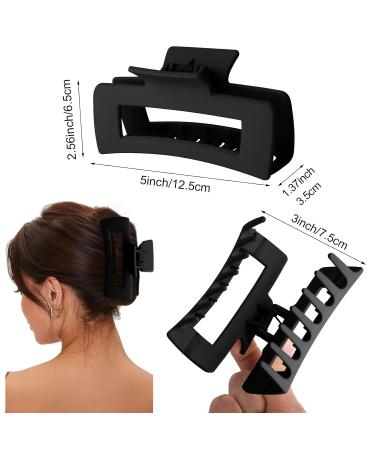Nahalesy 5 Extra Large Claw Clips for Thick Hair - Strong Grip Matte Big Hair Clips - 4PCS XL Claw Clips for Thick Long Hair - Neutral Jumbo Claw Clips - Buy Online on GoSupps.com