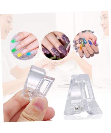 MAGICLULU 3 Sets Nail Set Stainless Salon De Pro Women Nail Extension Set Nail Art Clip Gel Kit for Nails Lengthening Nail Tips Clip Nail Clip Manicure Nail Piece Tool Abs White - Buy Online on GoSupps.com