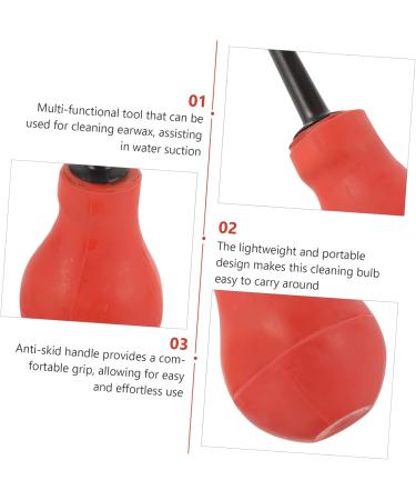 Lurrose 4-Pack Ear Cleaning Balls - Rubber Air Pump Suction for Safe Ear Hygiene - 15x5cm - Available in Different Colors - Buy Online on GoSupps.com