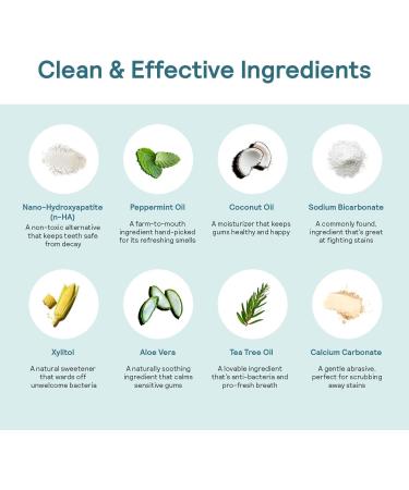 HUPPY Toothpaste Tablets Nano Hydroxyapatite - Natural Whitening Fluoride Free and Remineralizing - Travel Tabs Strawberry Flavor 62 Count 62 count w/ a refillable jar - Buy Online on GoSupps.com