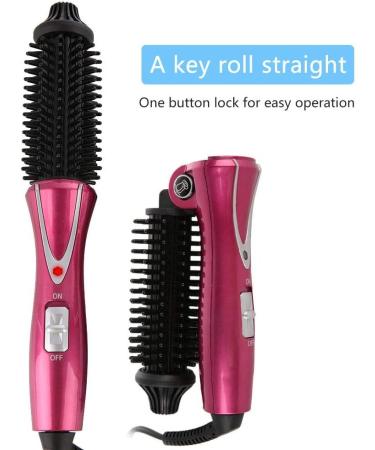 Professional Hair Curler Brush - Ceramic Hot Air Styling Iron for Soft Curls & Volume | Lightweight Negative Ion Paddle Brush - Buy Online on GoSupps.com