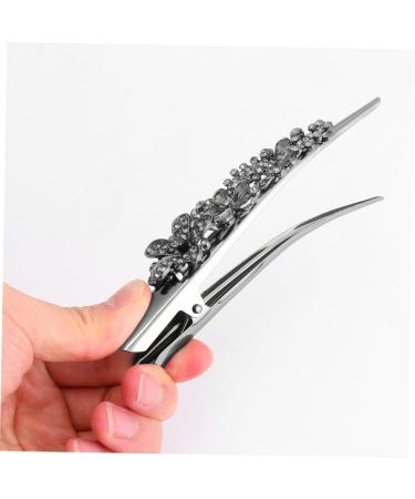 TOVINANNA 1Pc girl the flowers rhinestones crystals decor clip flower clip french hair clips for women modeling large rhinestones flat hair clip dense hair large - Buy Online on GoSupps.com