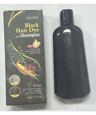 Instant Black Hair Dye Shampoo - 3 in 1 Color & Care for Gray Hair | Moisturizing & Long Lasting Repair - 100ml for Men & Women - Buy Online on GoSupps.com