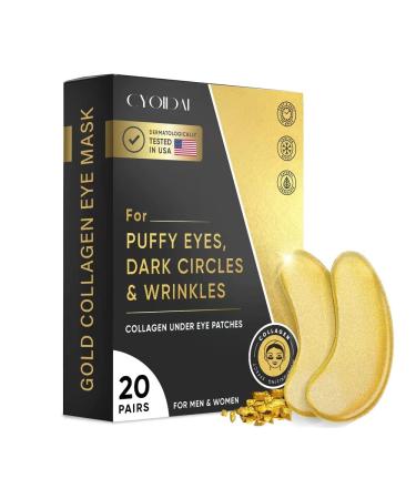 CYOIDAI Under Eye Patches, 24K Gold Eye Mask, Reduce Puffy Eyes and Lighten Dark Under Eyes, Reduce Wrinkles and Fine Lines, Revitalize and Refresh your Skin