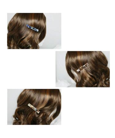 8pcs Acrylic Resin Alligator Hair Clips - Marble Pattern Geometric Hairpins for Women and Girls - Hair Accessories for Birthday, Christmas, Valentines Day - Buy Online on GoSupps.com