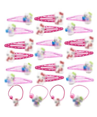 Hair Clips Hair Bands Set Hair Clips Plastic Snap Hair Clips Girls Barrettes Hairpins Baby Cartoon Hair Bands Set for Girls Kids Baby Hair Clips Girls for Fine Hair