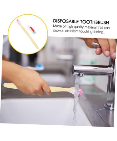 Shop Minkissy 200 Stk Disposable Mini Travel Toothbrushes Perfect for Sensitive Teeth Fast International Shipping - Buy Online on GoSupps.com