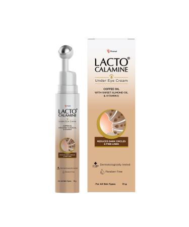 Under Eye Cream For Dark Circles for Women & Men | Fine Lines & Puffy Eyes With Cooling Massage Roller | 15g | With Coffee Oil Multi-Peptides Niacinamide & Vitamin E