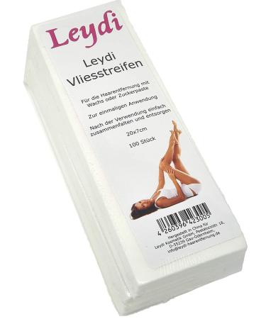 100 Leydi Fleece Strips for Hair Removal | Smooth Skin with Sugar Paste & Warm Wax - International Shipping - Buy Online on GoSupps.com