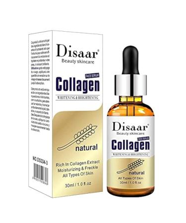 DISAAR BEAUTY Pure Collagen Whitening Brightening Anti-Wrinkle Anti Aging Face Serum Sensitive Skin Moisturizing Freckle Replenish Water 30ml