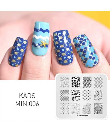 KADS 4Pcs Nail Art Stamping Plate Set for Salon Designs - O1 - Buy Online on GoSupps.com