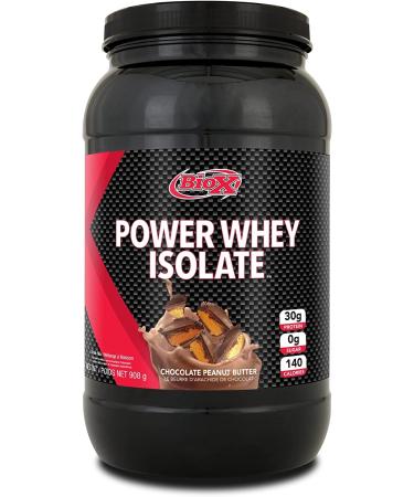 BioX Power Whey Isolate 2 lb Whey Isolate Protein Powder - 100% Ultra-Pure Whey Isolate 29-31 g Protein per Serving 0 Grams of Sugar No fillers (Chocolate Peanut Butter)