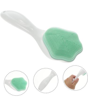 DRESSOOS Silicone face Brush Cleansing Skin Care Brush Deep Cleaning Brush Silicone Brush Manual Facial Silicone Facial cleansers Cleansing Brush Cleaning Supplies Handheld Miss Silica Gel Green 15.3x5.2cm - Buy Online on GoSupps.com