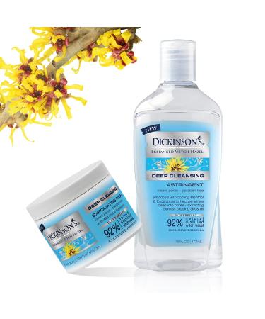Shop Dickinson's Enhanced Witch Hazel Deep Cleansing Astringent - Menthol & Eucalyptus, 3 Pack 16 Fl Oz - Buy Online on GoSupps.com