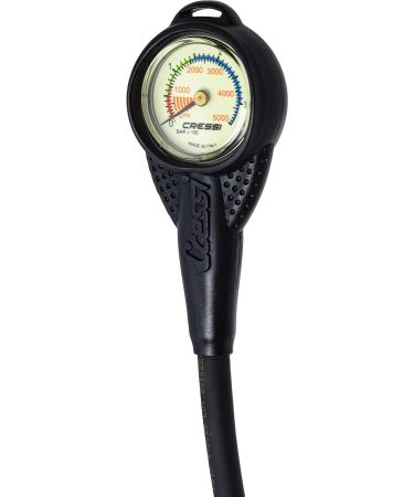 Cressi Mini SPG - Scuba Diving Pressure Gauge | Made in Italy | Global Fluo Color - Buy Online on GoSupps.com