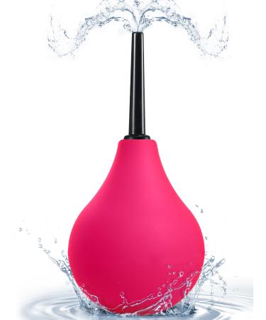 Enema for intestinal cleansing 224ML butt shower irrigator intestinal irrigation Intimate shower for anal shower and vaginal shower for men and women (pink)