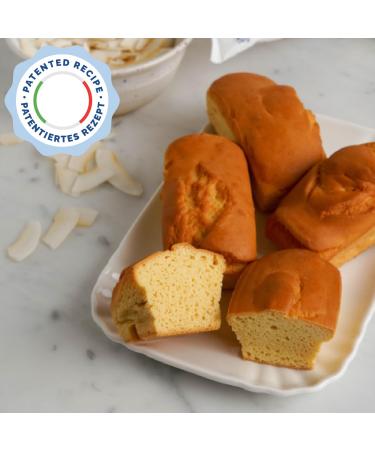 Nuvola Zero Plumcake - Zero Carb Lactose-Free Sugar-Free Gluten-Free Coconut Snack | High Fiber | 3 Pack | Made in Italy - Buy Online on GoSupps.com