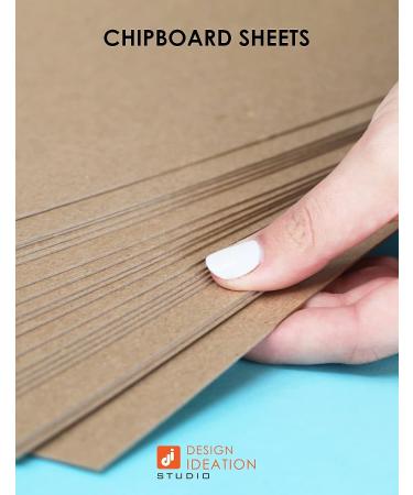 STUDIO 12 Chipboard Sheets - Medium Weight Natural Kraft Brown - Ideal for Model Building, Scrapbooking, Creative Projects - 8 Sheets (9 x 12) - Buy Online on GoSupps.com
