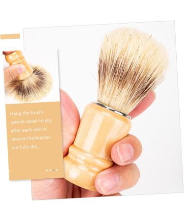 Frcolor 2-Pack Badger Hair Shaving Brushes for Men | Pro Hairdresser Dust & Shaving Brushes | Travel-Friendly Wooden Hairbrushes - Buy Online on GoSupps.com