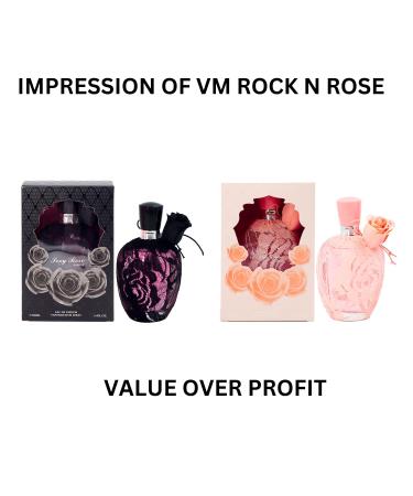 Sexy Rose Black and Sexy Rose Pink Parfum for Women (Impression of Valentine Rock N Rose) EAU DE PARFUM 3.4oz / 100ml each bottle (Pack of 2) - Buy Online on GoSupps.com