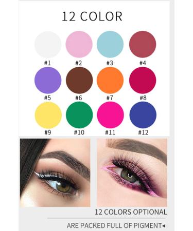 Ofanyia Glitter Liquid Eyeshadow & Eyeliner Set - 12 Stunning Colors for Vibrant Looks | International Shipping Available - Buy Online on GoSupps.com