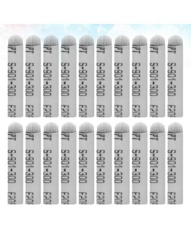 PartyKindom 100 Lames Microblading en Acier Inoxydable 14 Aiguilles Forme U Argent es Kit D'aiguilles pour Sourcils 100 Pi ces pour Maquillage Permanent et Microshading Professionnel - Buy Online on GoSupps.com