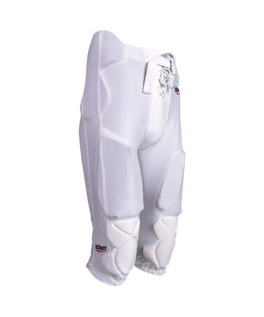 Schutt Sports DNA All-in-One Youth Football Pants Integrated Pads White M