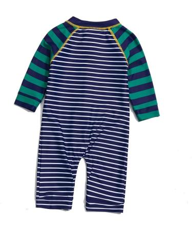 Bonverano Baby Boys Swimsuit UPF 50+ Sun Protection 12-18 Months Stripe 2 - Full-Length Zipper One Piece Swimwear - Buy Online on GoSupps.com