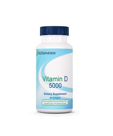 Nutra BioGenesis - Vitamin D 5000 - Vitamin D3 5000 IU to Help Support Calcium Absorption and Immune Function - 90 Softgels
