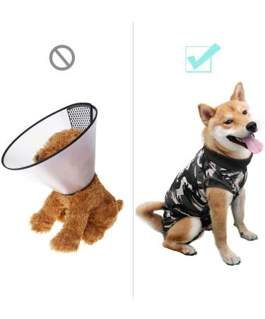 Doton Hospital Suit for Dogs & Cats | Wound Protection Medical Recovery Clothing Cone Replacement (S Camouflage) - Buy Online on GoSupps.com