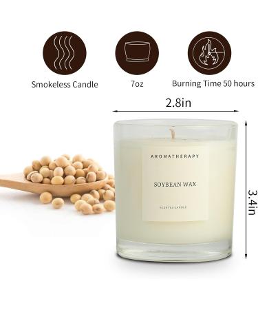 AMMORZEFF Gardenia Scented Candle - Aromatherapy for Spa Yoga Meditation | Natural Soy Wax 50-Hour Burn Time | Perfect Gift for Women - Buy Online on GoSupps.com